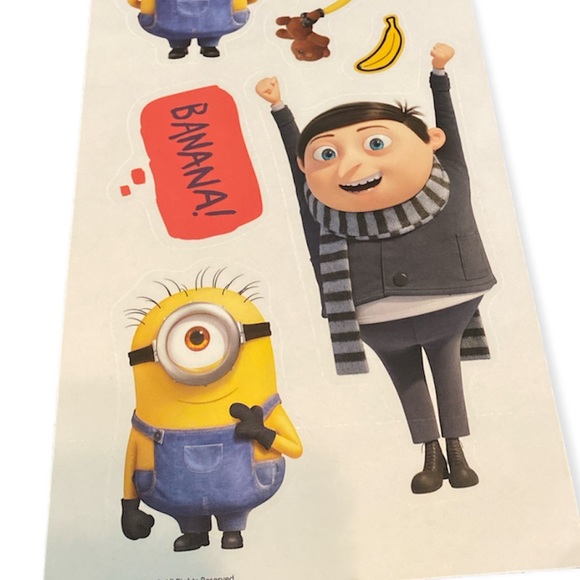 MINIONS Wall Decals Stickers Kevin, Stuart, Bob & Felonious Gru Kids Room - Picture 2 of 5